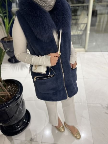 Angora Yelek Laciverrt