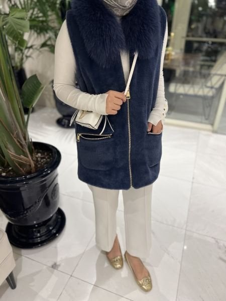 Angora Yelek Laciverrt