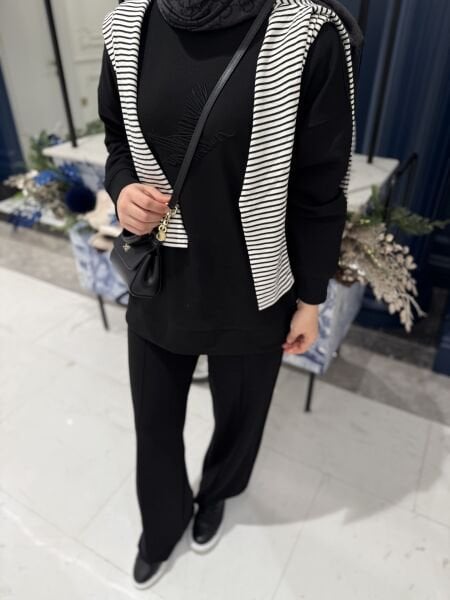 Kuşlu Modal Eşofman Takım