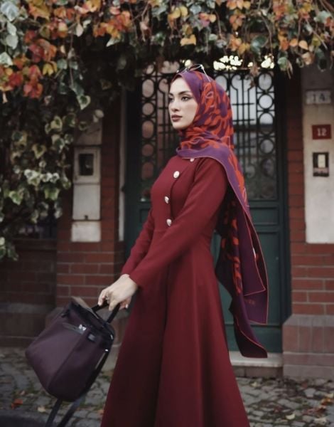 OLA ELBİSE / BORDO