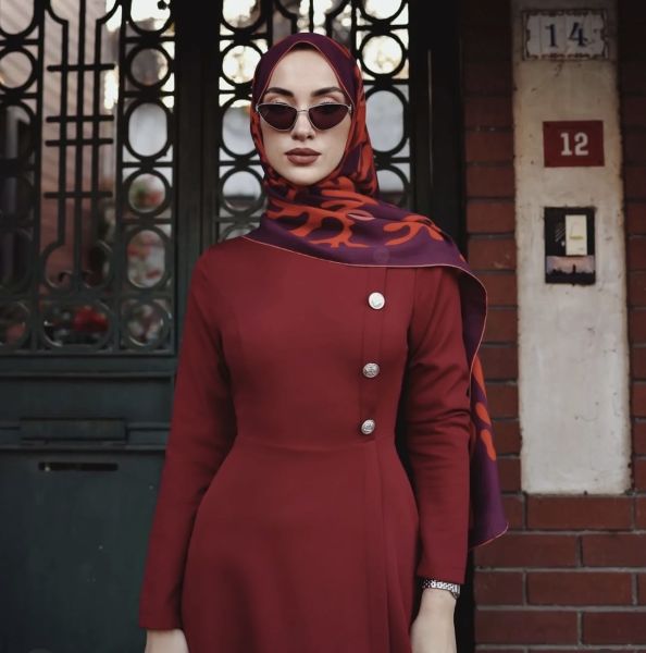 OLA ELBİSE / BORDO