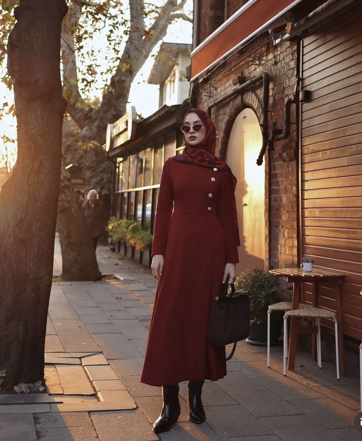 OLA ELBİSE / BORDO