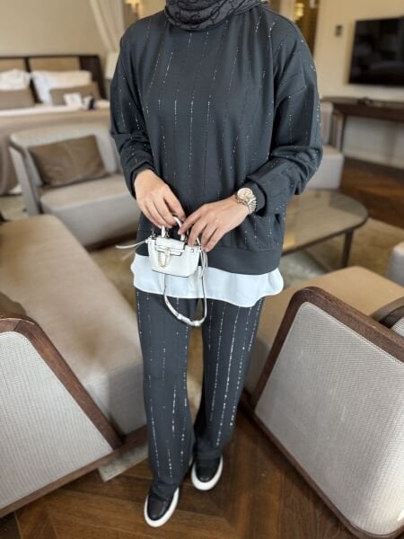 Taşlı Takım Füme