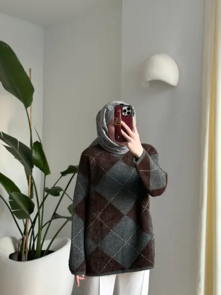 Baklavalı kazak kahve