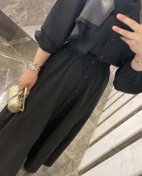 Bymn Elbise Siyah