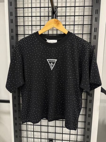 Guess Taşlı Tshirt Beyaz