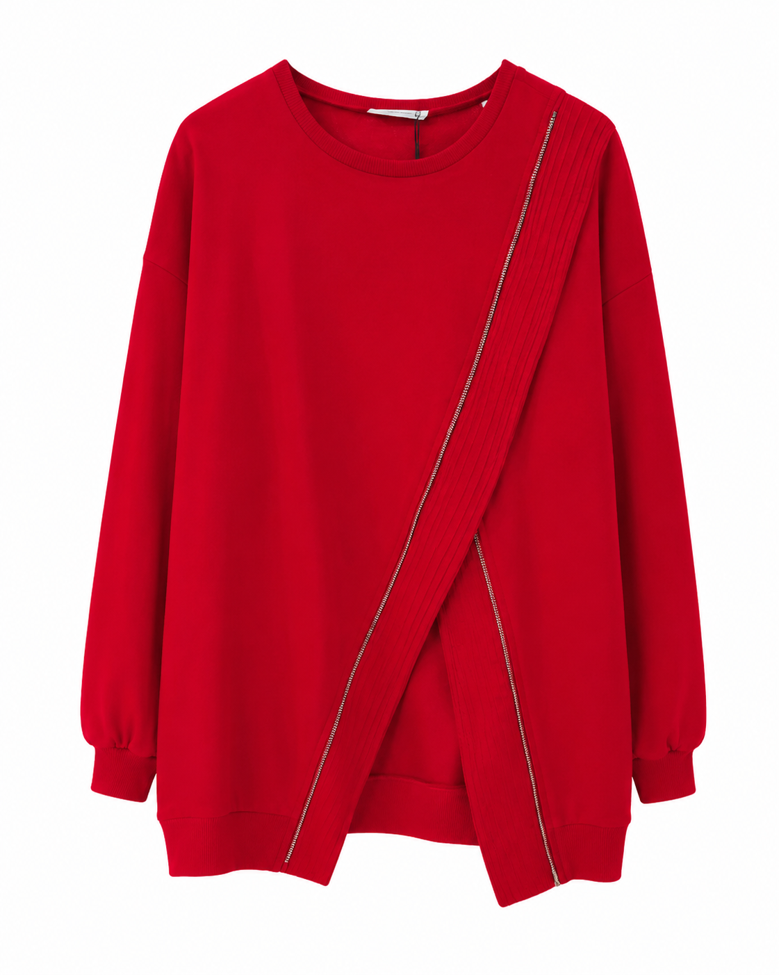 Fermuar Sweatshirt Kırmızı