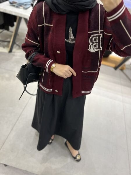 Bordo Tasarım Hırka