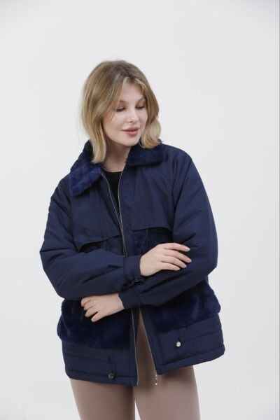 Hera kürk detaylı mont