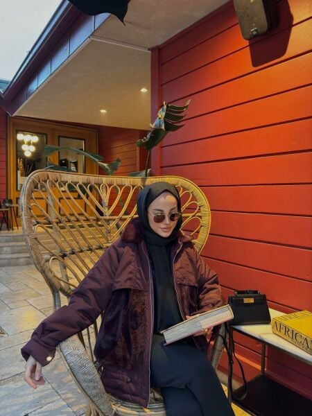 Hera kürk detaylı mont