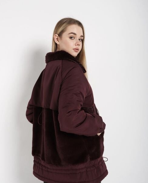 Hera kürk detaylı mont